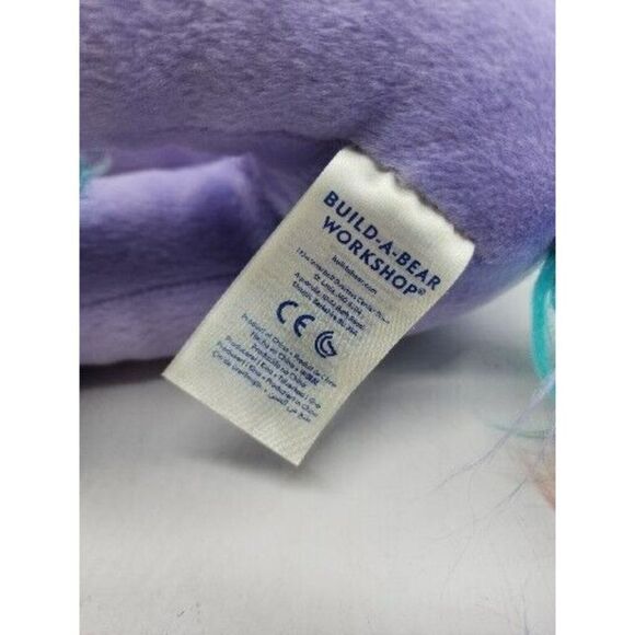 Build A Bear Unicorn Plush Fairy Beary Friends Purple Enchanted Rainbow BAB - Picture 5 of 6